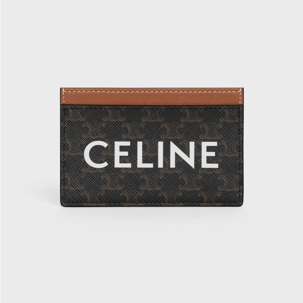 Celine Triomphe Canvas Card Holder